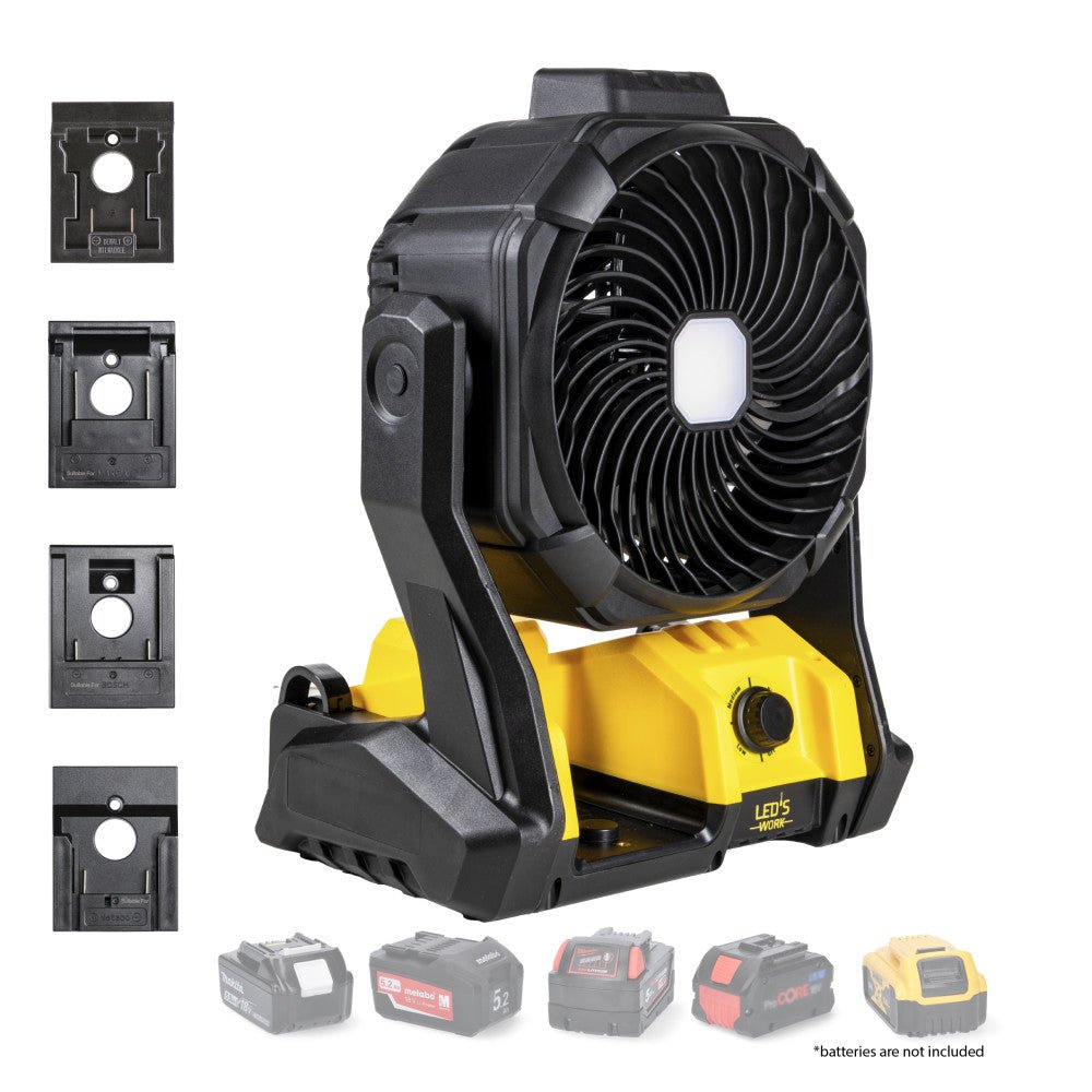 LED's Work 18V werklamp met ventilator - 48W 3000lm 5000K - IP20 Werklampen LED.nl