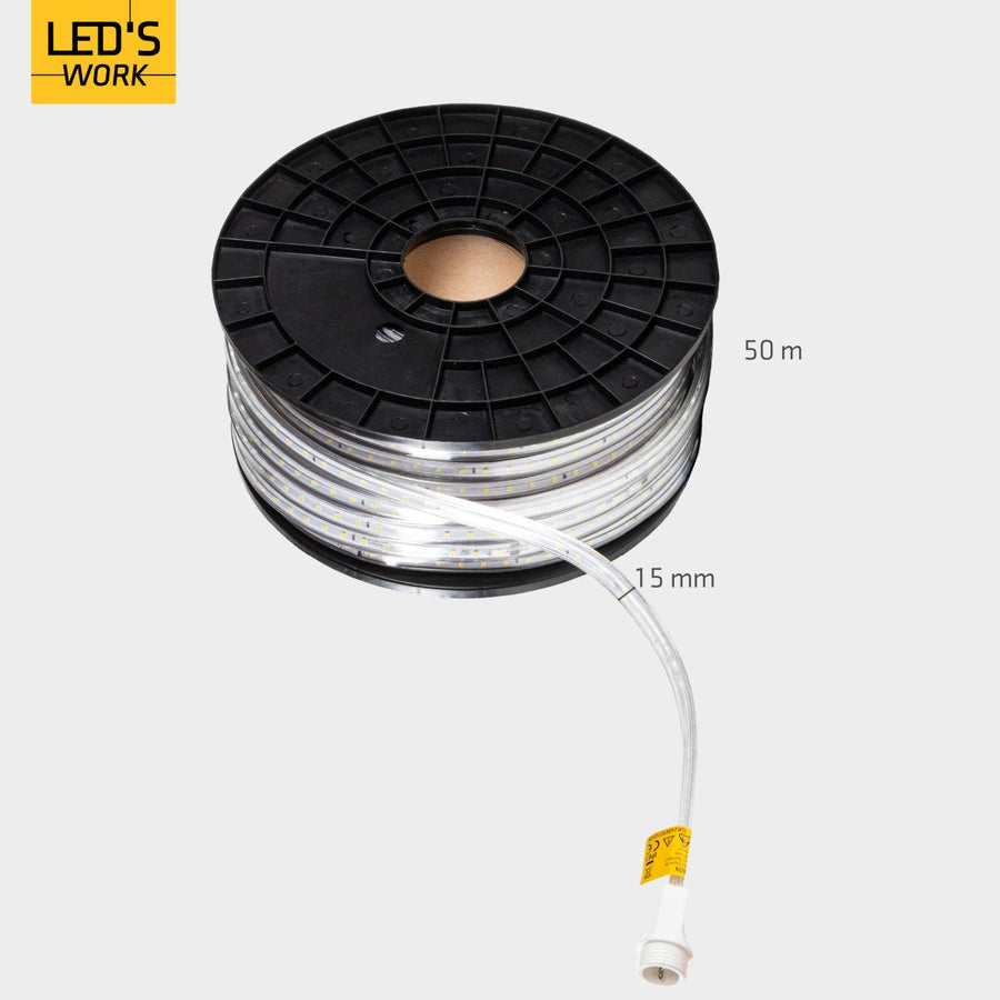 LED's Work LED Rope Lichtslang 50 meter bouwverlichting - Verlengbaar tot 75 meter - 40.000 lm Lichtbronnen Led.nl
