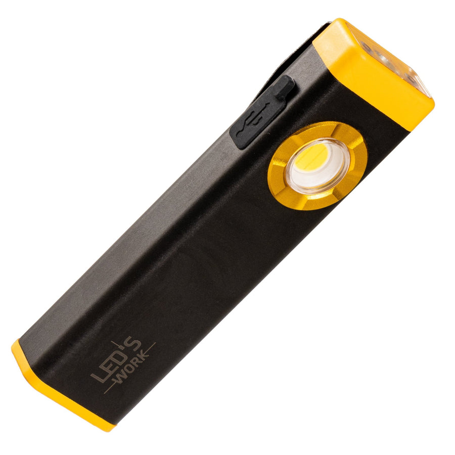 LED's Work Oplaadbare LED Mini Zaklamp met 3 lichtstanden (100, 500 en 700 Lumen) Zaklampen LED.nl