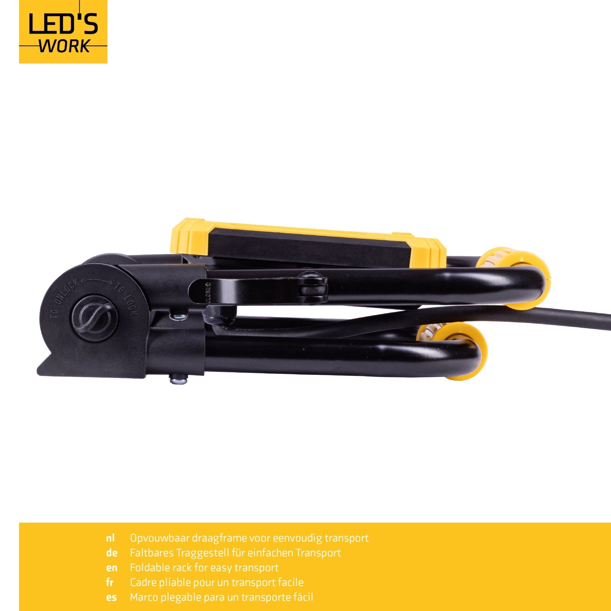 LED's Work Opvouwbare Bouwlamp 6400 - 50W - 5 meter kabel Bouwlampen LED.nl
