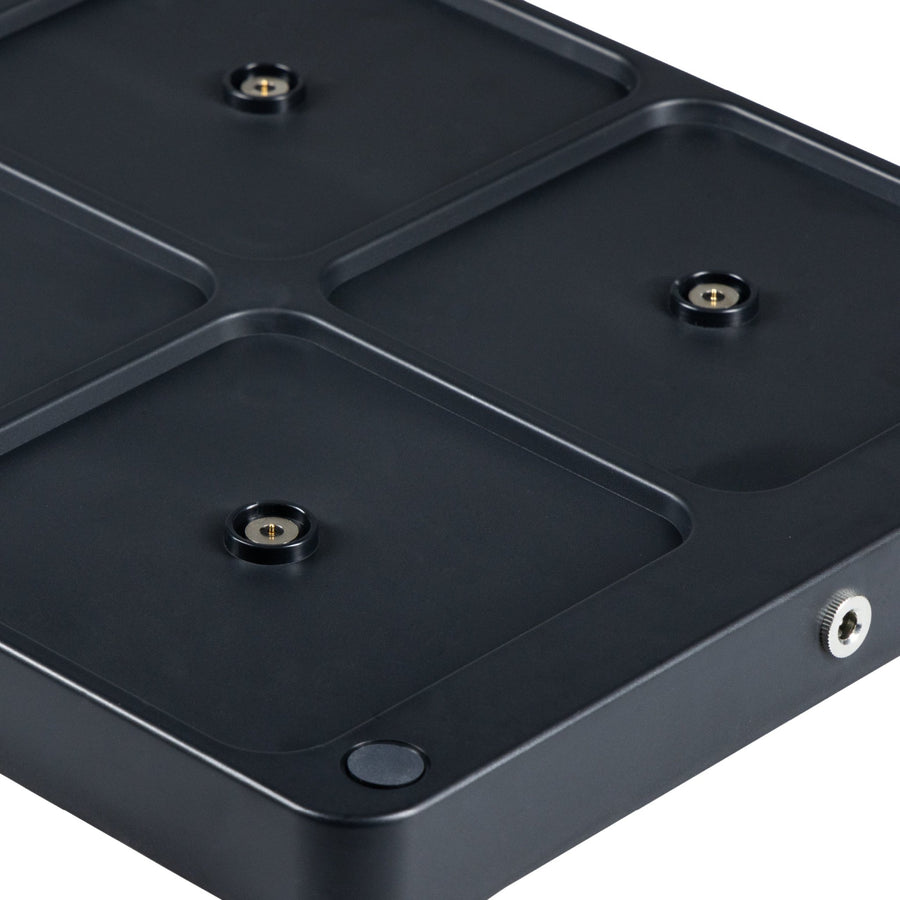 Oplaadstation voor 6 oplaadbare LED tafellampen - Docking met voeding - Zwart LED.nl
