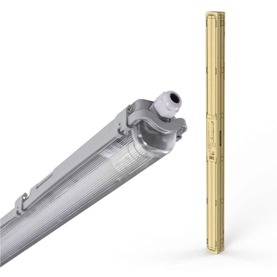 Proventa LED TL armaturen met lampen 120 cm - Koud wit licht 6500 K - Waterdicht - Complete set - 4 stuks TL verlichting LED.nl
