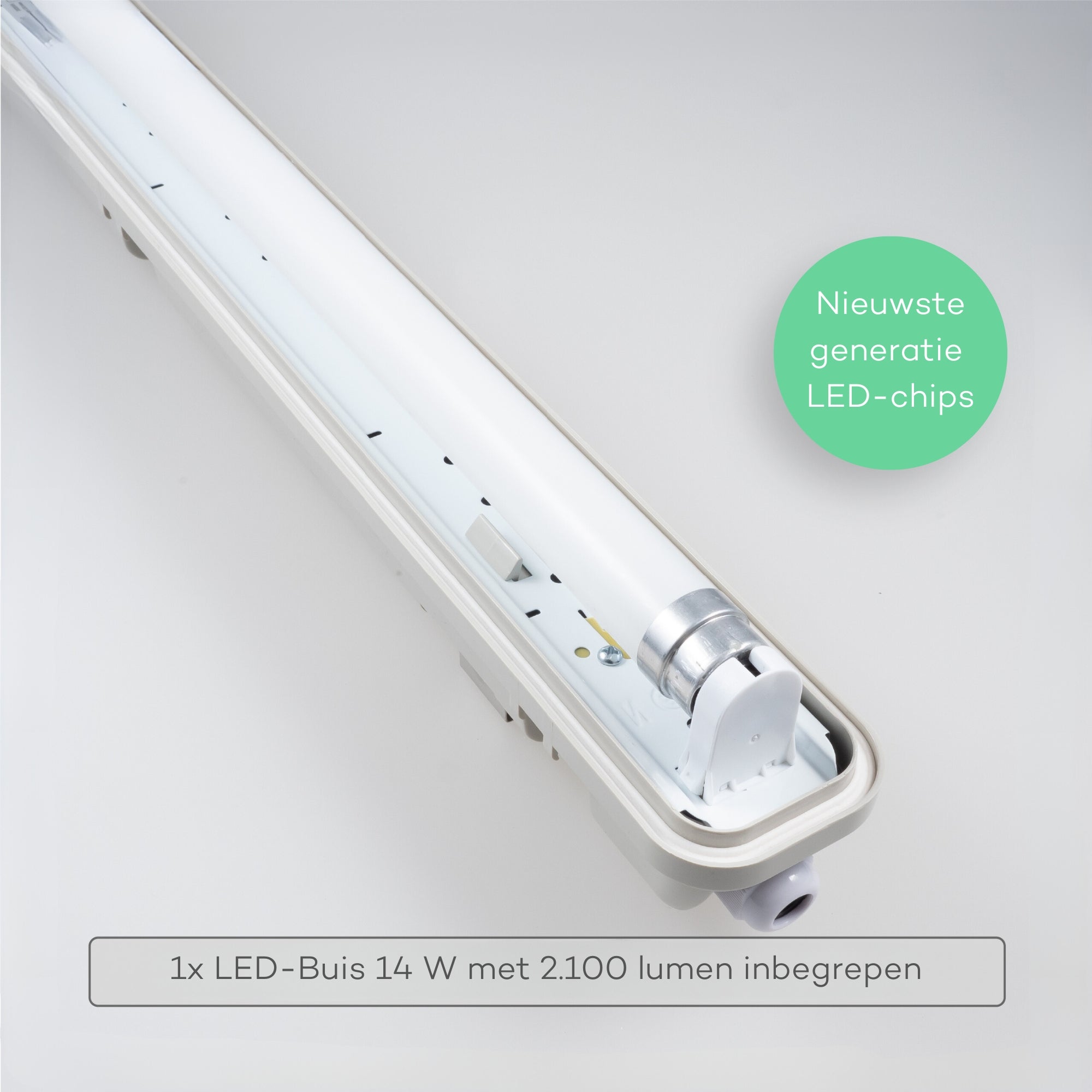 Proventa TL verlichting LED 120 cm - LED TL armatuur incl. LED buis - Waterdicht - 1800 lm - IP65 - 4000K TL verlichting LED.nl
