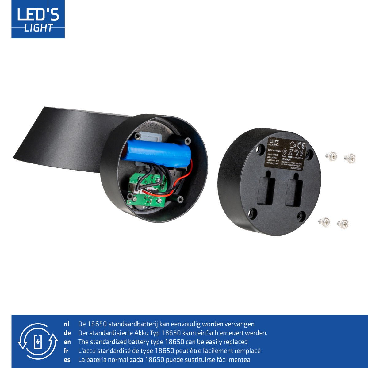 3 pack Solar Wandlamp Buitenlamp met Bewegingssensor - 350lm - 4000K - Zwart - IP54 - Sensor LED.nl