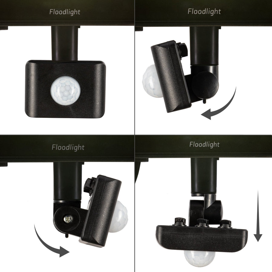 UltraFlood LED Schijnwerper 50W 4000K met Bewegingssensor en Daglichtsensor - Kantelbaar - 8000 Lumen - IP65 Schijnwerpers LED.nl