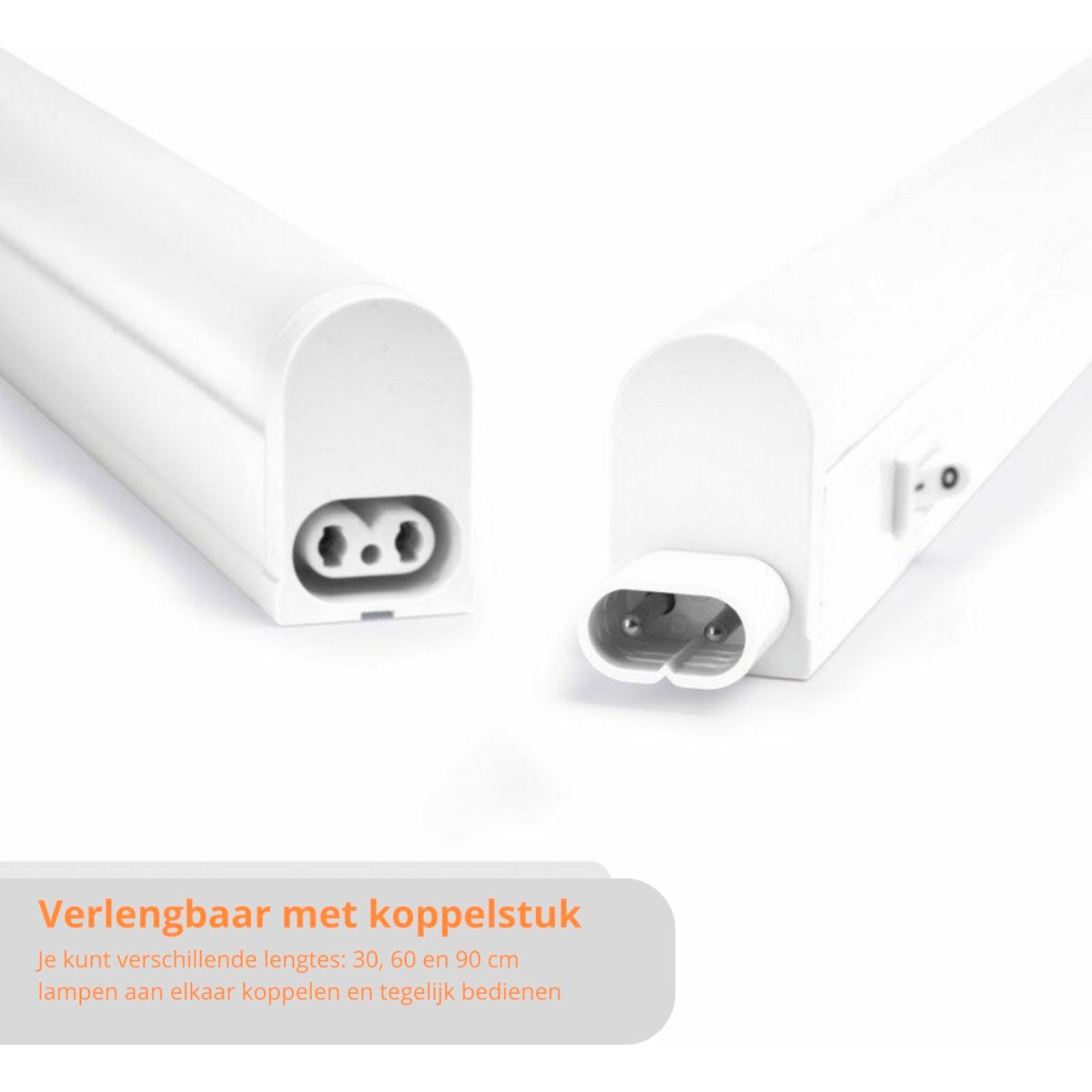 Complete LED Kastverlichting 30 cm - Met koppelstuk en voeding - 3000K LED.nl