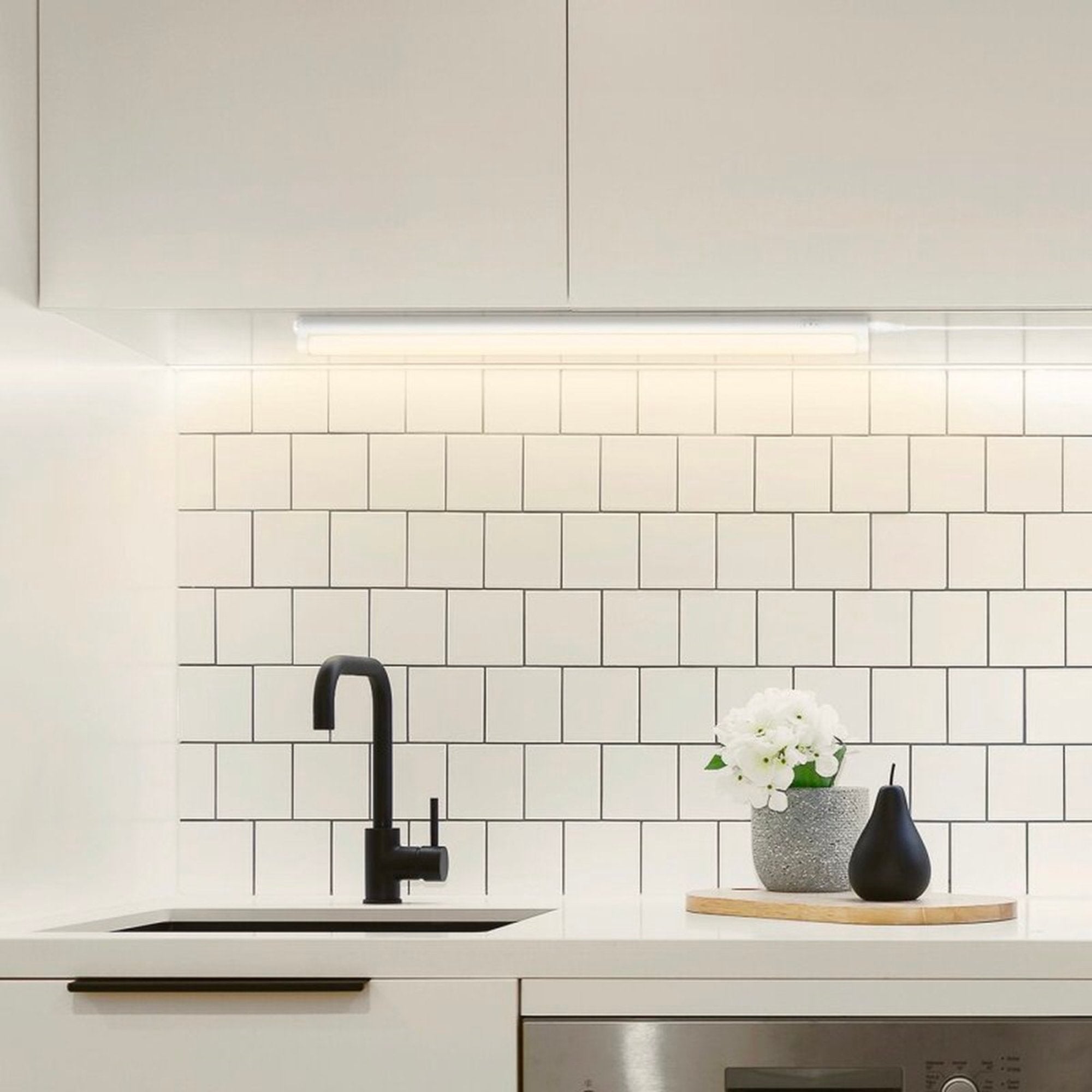 Complete LED Kastverlichting 90 cm - Met koppelstuk en voeding - 3000K LED.nl