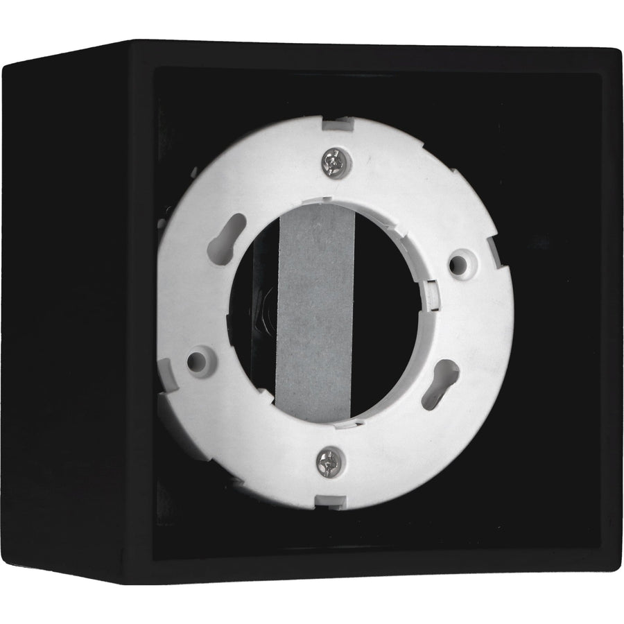 Cube Plafonniere met 1 lichtpunt - Draaibaar licht - Staal - 10 x 8 cm - Zwart Plafondlampen LED.nl