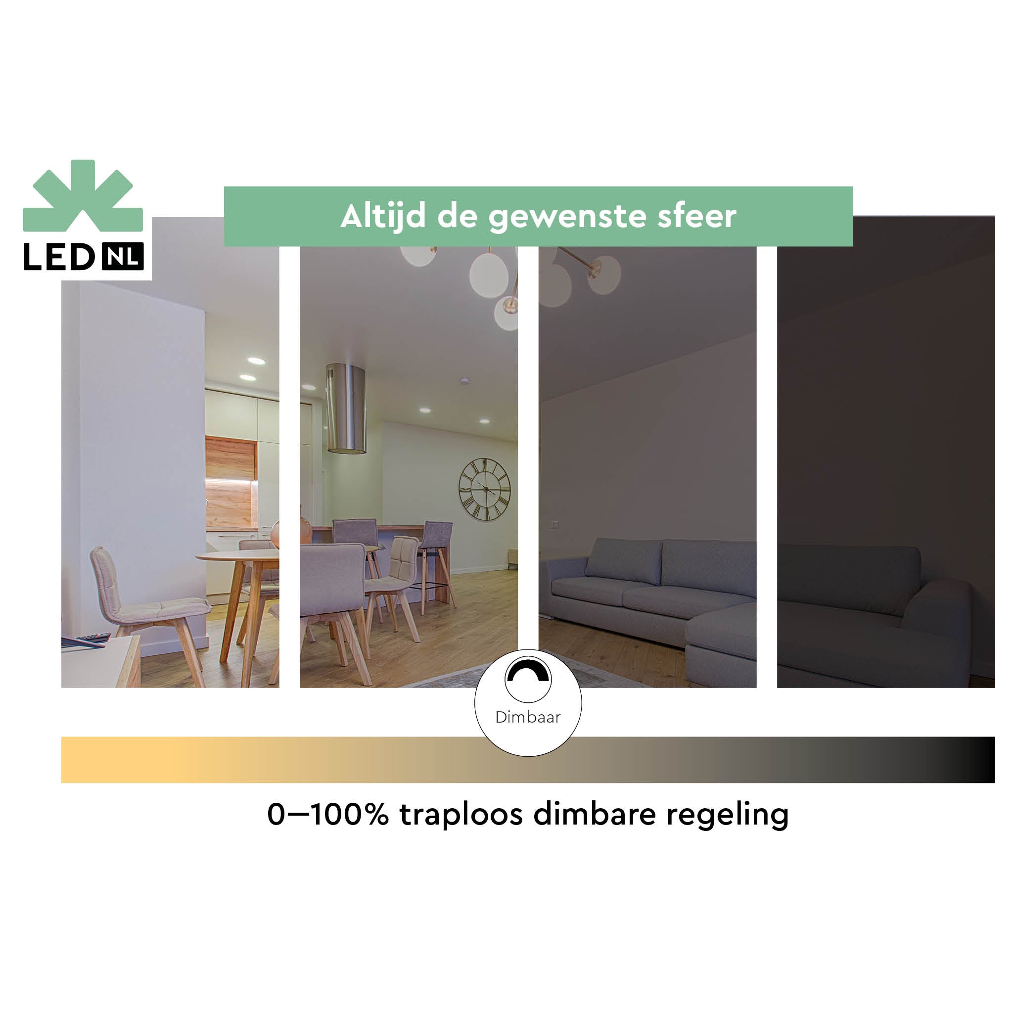 DecoDim LED Lamp Goud E27 - Dimbaar - Extra warm wit - ST64 Edison - 4W (25W) Decoratieve Lichtbronnen LED.nl