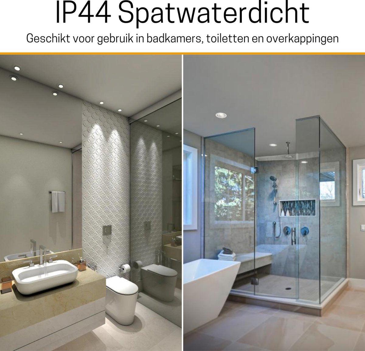 6 PACK - LED's Light Pro LED Inbouwspot Nikkel - DimToWarm - Ø 68mm - Kantelbaar - Warm wit licht - CRI95 Inbouwspots LED.nl