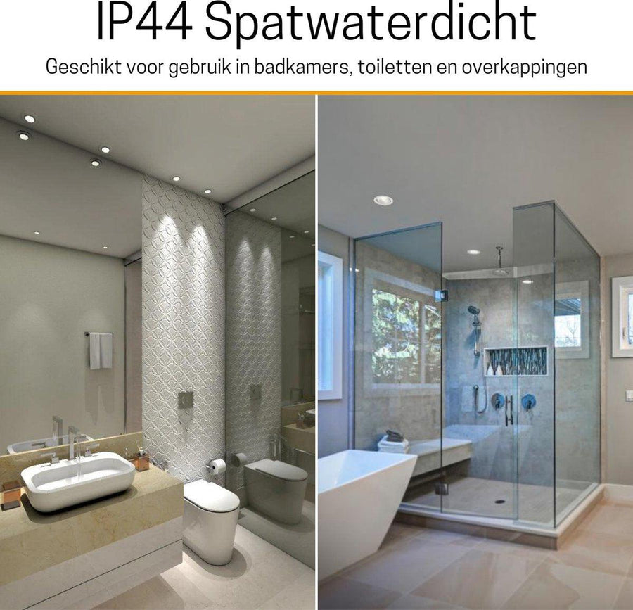 LED's Light Pro LED Inbouwspot Nikkel - DimToWarm - Ø 68mm - Kantelbaar - Warm wit licht - CRI95 Inbouwspots LED.nl