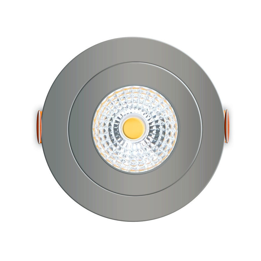 LED's Light Pro LED Inbouwspot Nikkel - DimToWarm - Ø 68mm - Kantelbaar - Warm wit licht - CRI95 Inbouwspots LED.nl