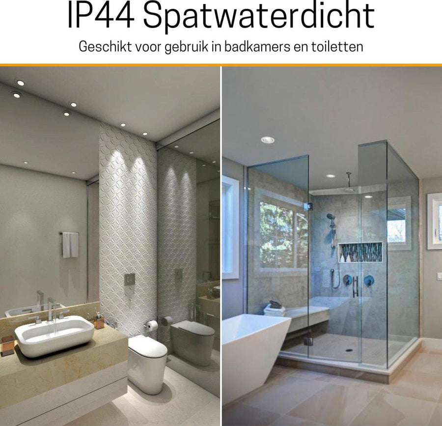LED's Light Pro LED Inbouwspot Zwart - DimToWarm - Ø 68mm - Kantelbaar - Warm wit licht - CRI95- Dimbaar Inbouwspots LED.nl