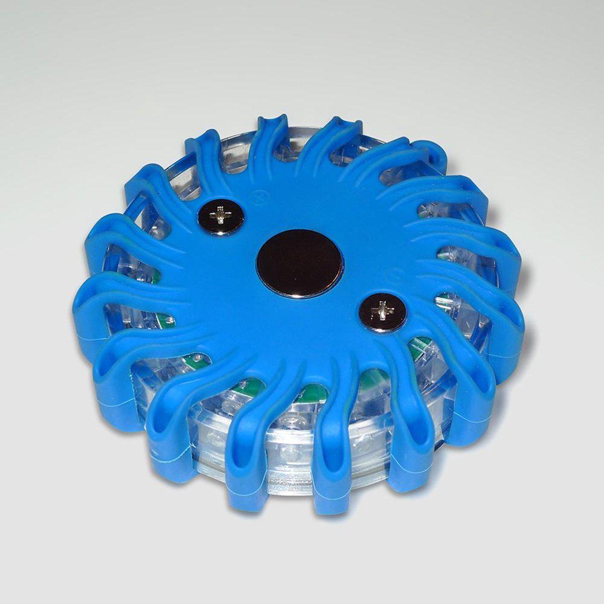 Draadloze LED Zwaailamp Blauw op batterijen - 9 standen - Magnetisch & Waterdicht Noodverlichting LED.nl