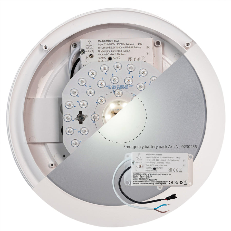 EasyFix LED Plafondlamp 30 cm - Lichtkleur en lichtsterkte dimbaar - Waterdicht - IP66 Plafondlampen Led.nl