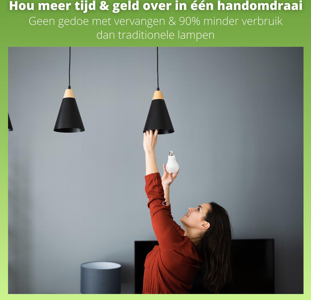 E27 LED Lamp - 4W vervangt 60W - 3000K warm wit - 1 lamp Lichtbronnen LED.nl