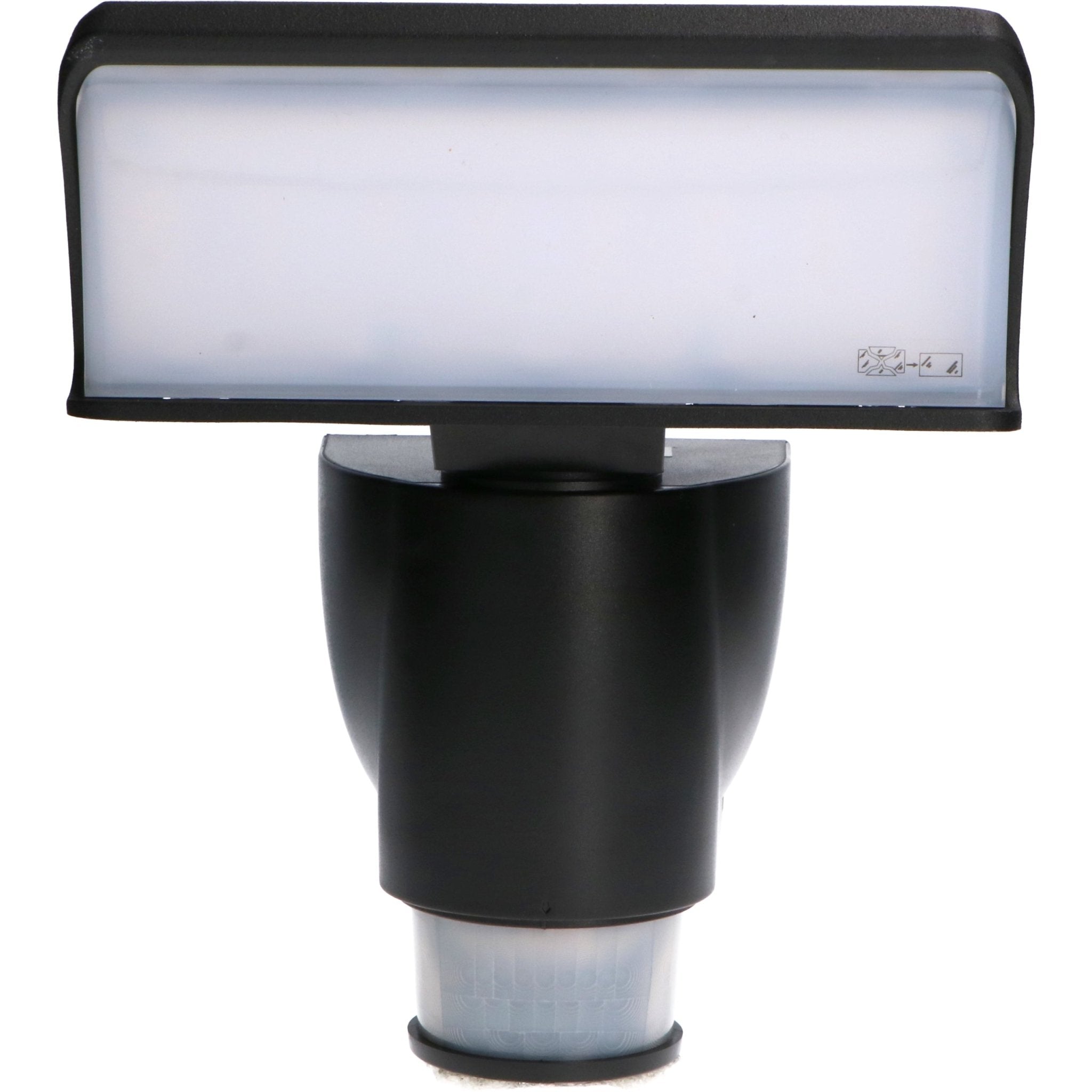 LED's Light LED Schijnwerper met Sensor - Automatische bewegingsvolging - Zwart Lichtbronnen Led.nl