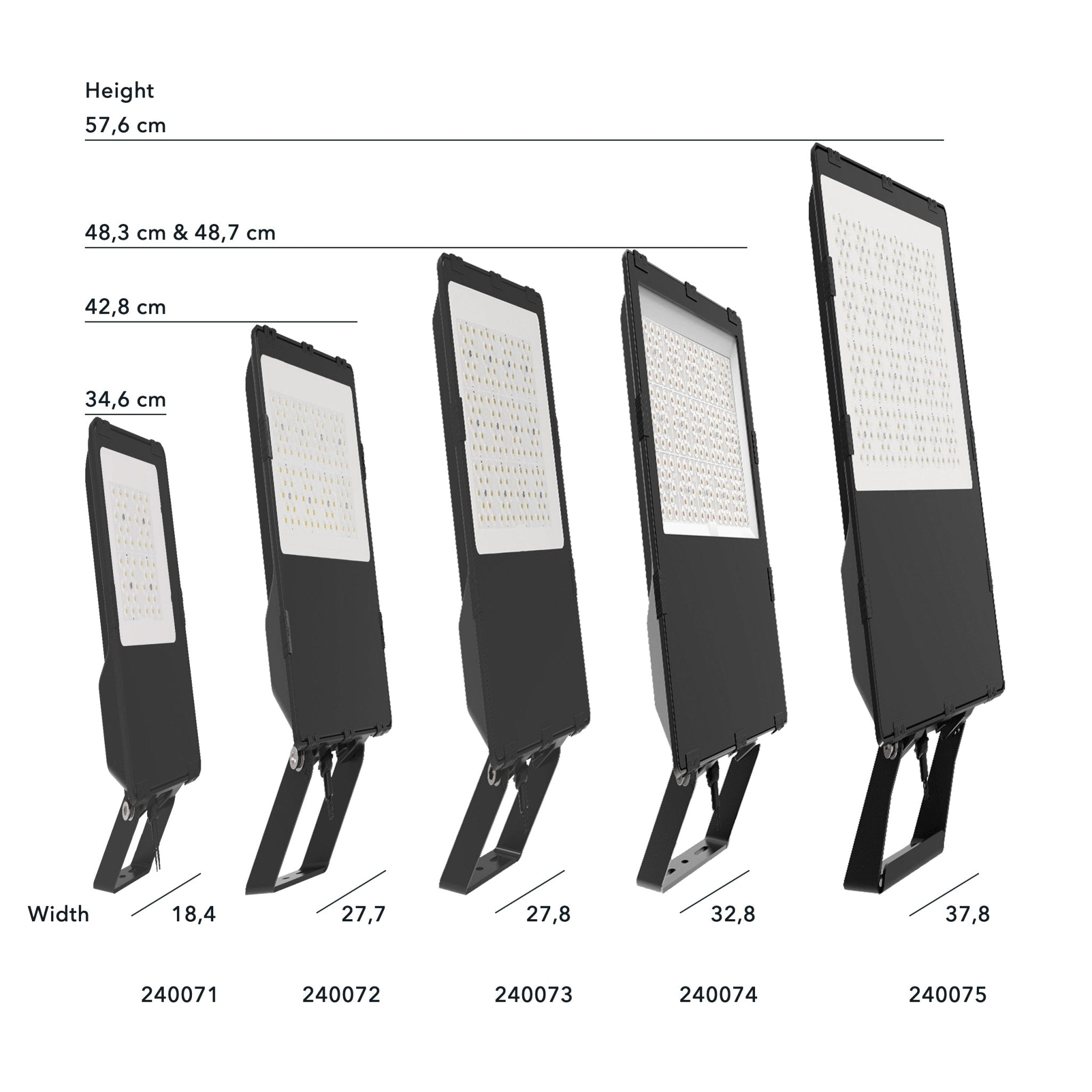 LED's Light pro HeavyDuty LED Schijnwerper 100W - Waterdicht (IP66) & Corrosiebestendig (C4) - Zwart Schijnwerpers LED.nl