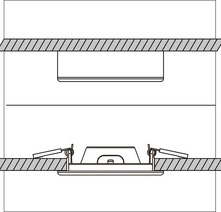 LED's Light Inbouw/Opbouw LED Plafondlamp 15W 1500lm CCT 3000K/4000K/6000K – Zaagmaat Ø 200mm – Wit – Dimbaar Plafondlampen LED.nl