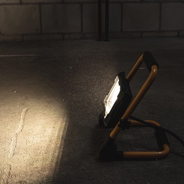 LED's Work Bouwlamp 5500 - Inklapbaar & Kantelbaar - 3 meter snoer - IP65 - 30W Bouwlampen LED.nl