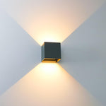 LED's Light Kubus LED Wandlamp voor buiten - Omhoog&Omlaag licht - IP65 - Antraciet Wandlampen LED.nl
