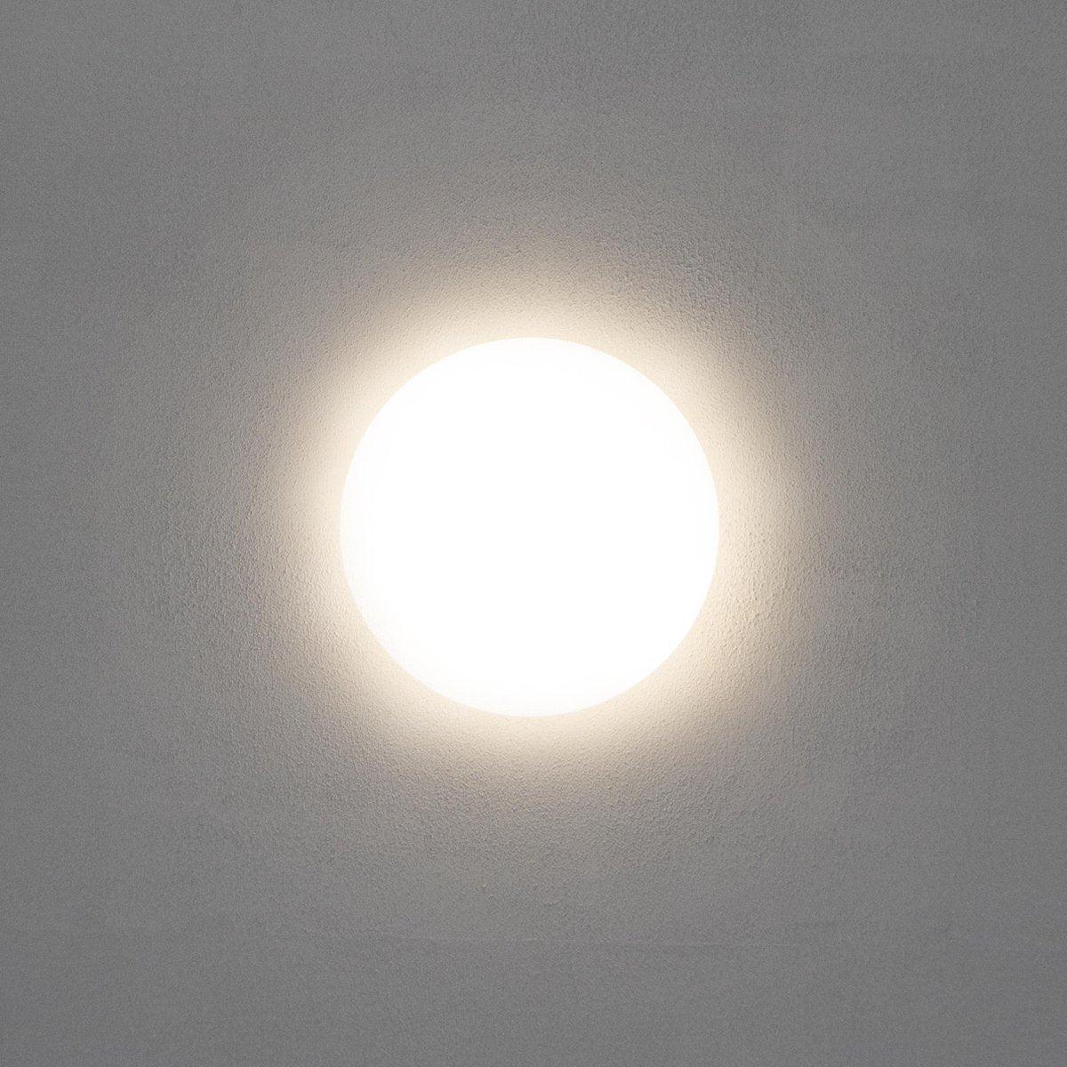 LED Badkamerlamp rond 37 cm - universeel - Spatwaterbestendig IP44 - Koud wit licht Plafondlampen LED.nl