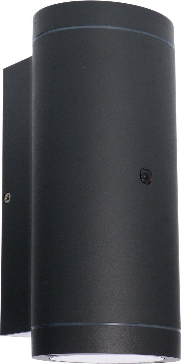 LED's Light Up & Down LED Buitenlamp met Dag/Nacht sensor - IP44 waterdicht - GU10 fitting - Model Venezia - Antraciet Buitenlampen LED.nl
