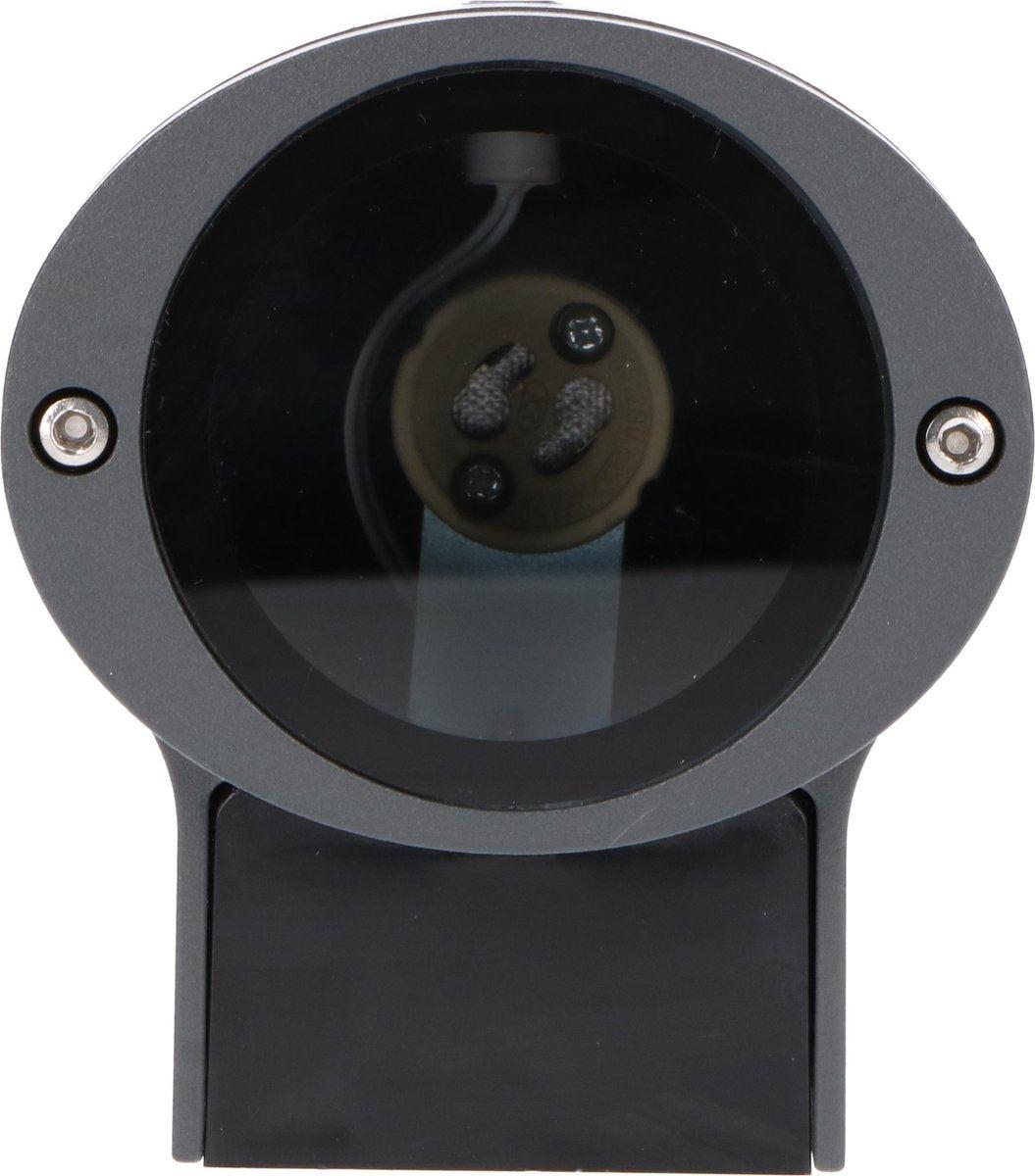 LED's Light LED Buitenlamp met sensor - IP44 waterdicht - GU10 fitting - Model Bari - Antraciet Buitenlampen LED.nl