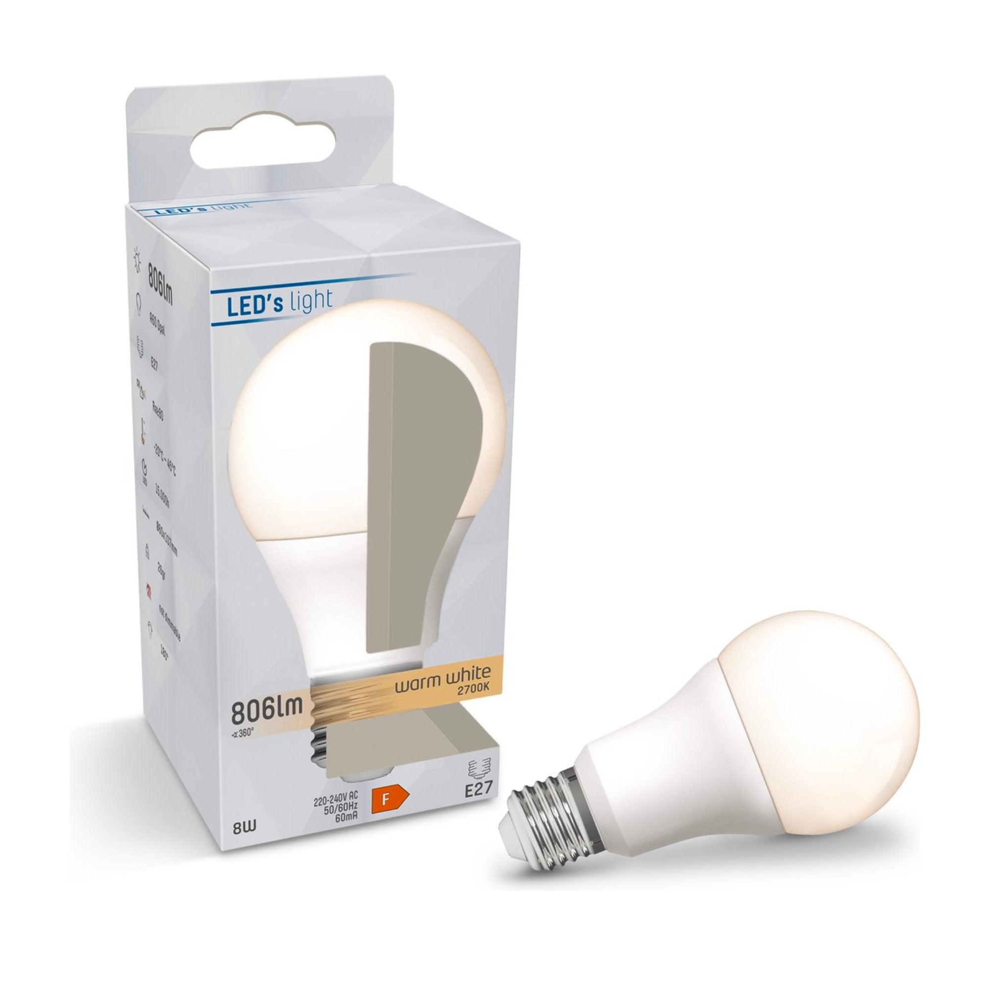 LED Lamp E27 - Mat - Warm wit - 13W vervangt 100W Lichtbronnen LED.nl