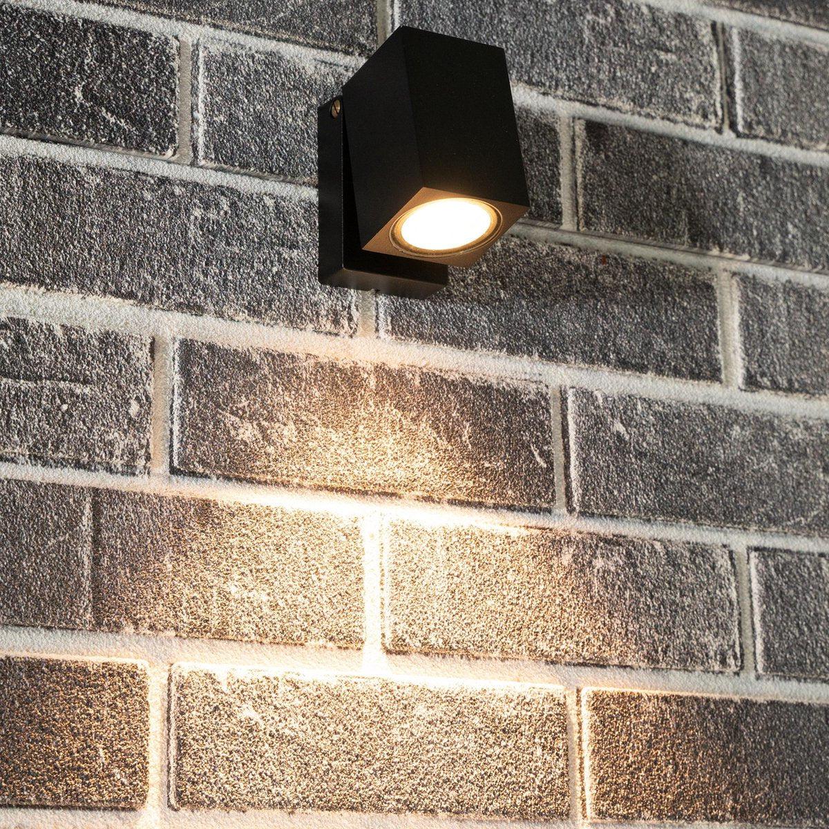 LED's Light Kantelbare LED Buitenlamp - GU10 fitting - IP44 - Zwart - Model Lucca Spotjes LED.nl