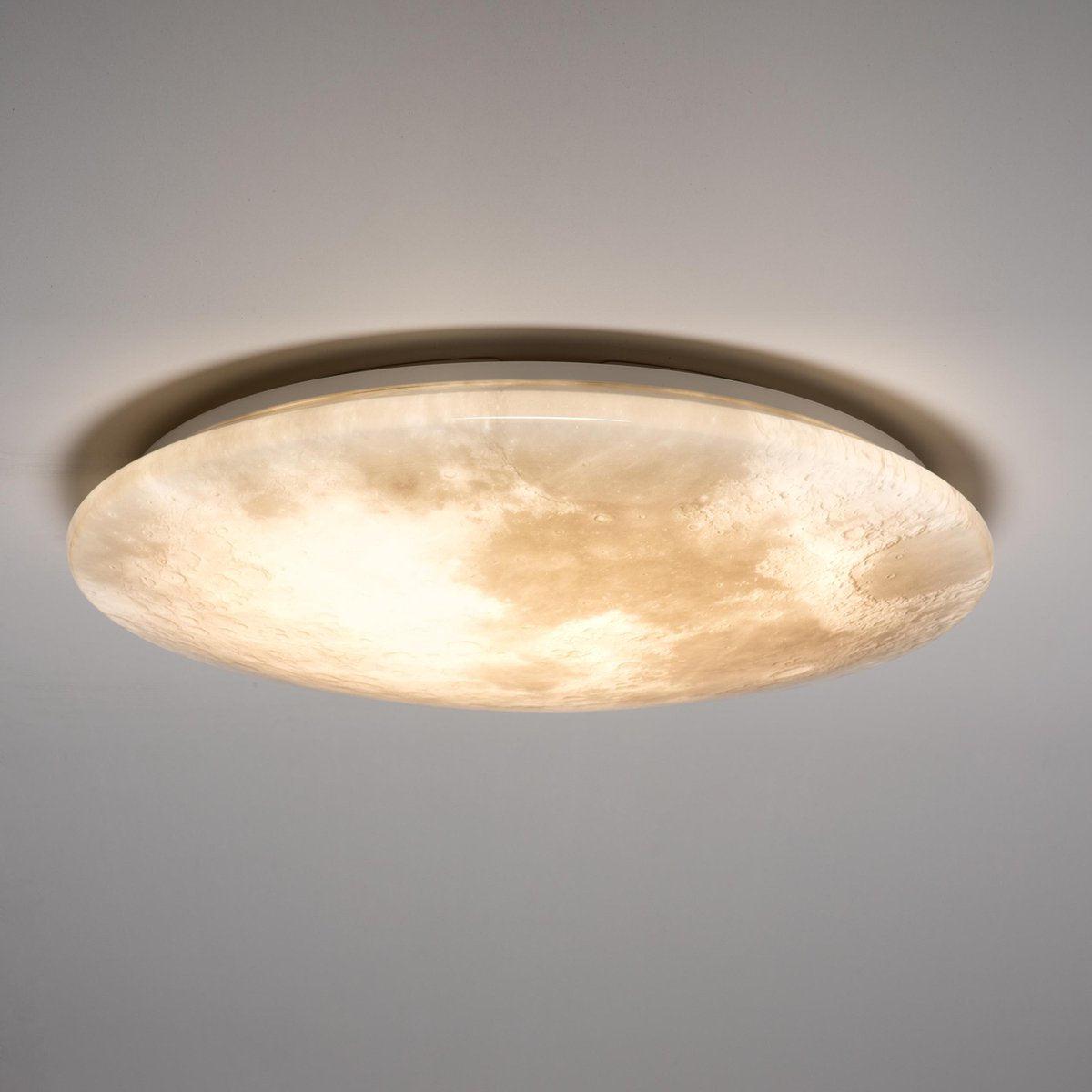 LED's Light Maan Plafondlamp voor de Slaapkamer - Dimbaar met afstandsbediening - 60 cm Plafondlampen LED.nl