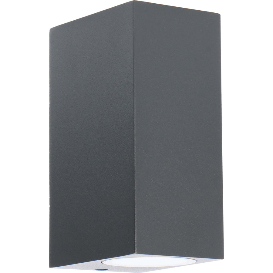 4 pack - LED's Light LED Buitenlamp met GU10 fitting - Rechthoek - IP44 - Antraciet - Model Milaan Wandlampen LED.nl