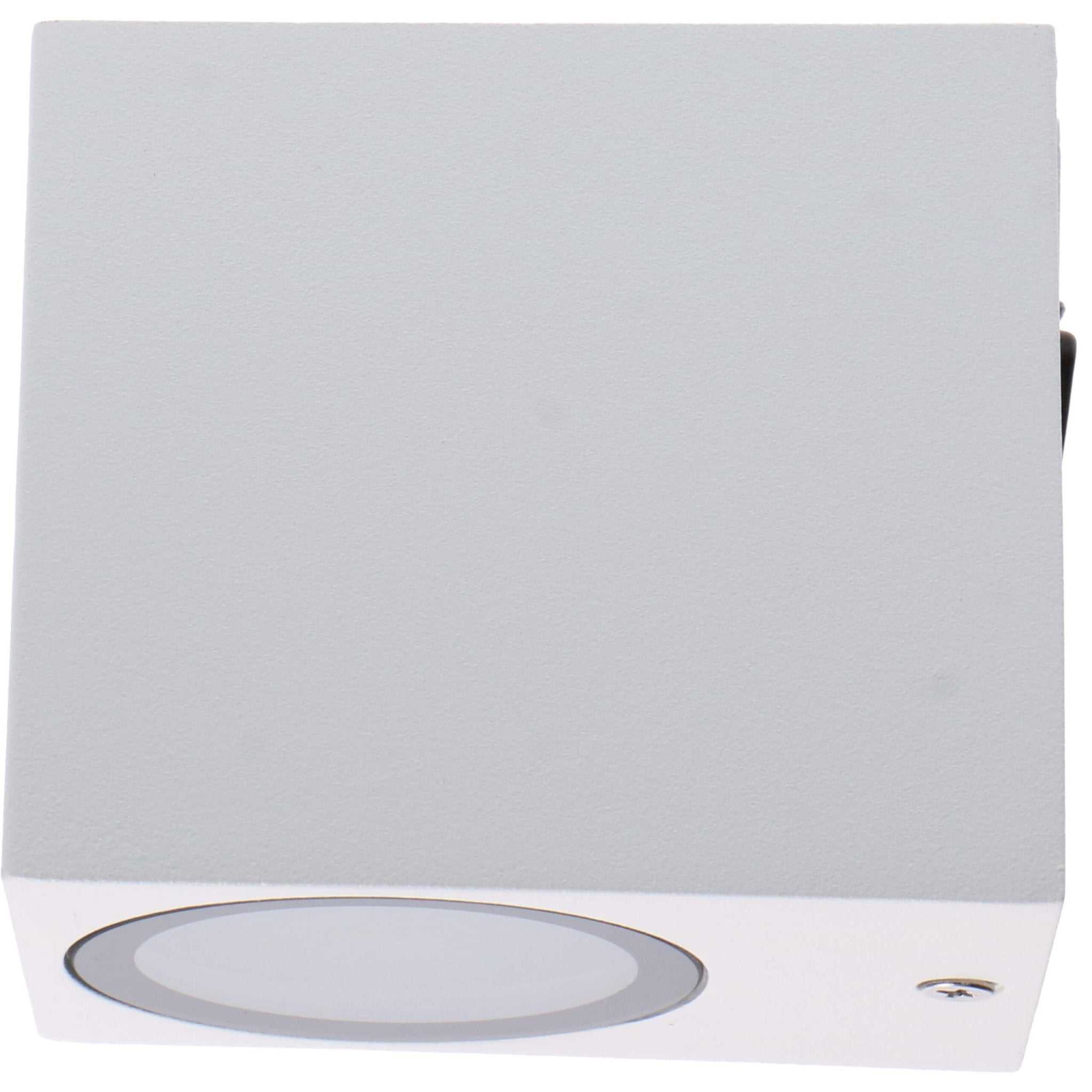 NØRD Down - LED's Light LED Wandlamp Buiten met GU10 fitting - Vierkant - IP44 - Wit - Model Rome Wandlampen LED.nl