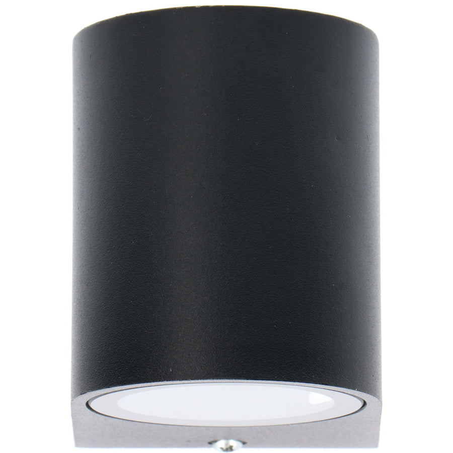 LED's Light LED Wandlamp buiten met GU10 fitting - Rond - Model San Marino - IP44 - Zwart Wandlampen LED.nl