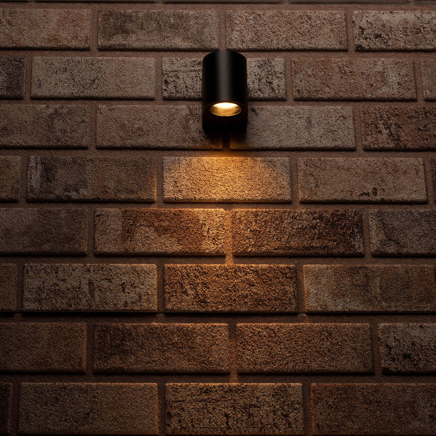 LED's Light LED Wandlamp buiten met GU10 fitting - Rond - Model San Marino - IP44 - Zwart Wandlampen LED.nl