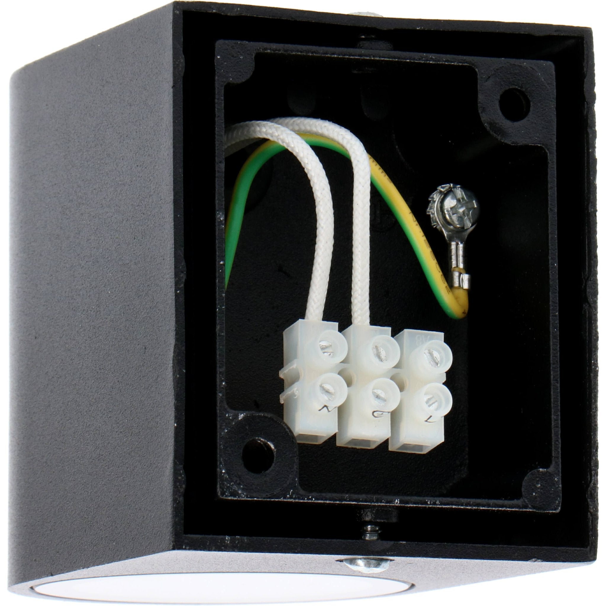 LED's Light LED Wandlamp buiten met GU10 fitting - Rond - Model San Marino - IP44 - Zwart Wandlampen LED.nl