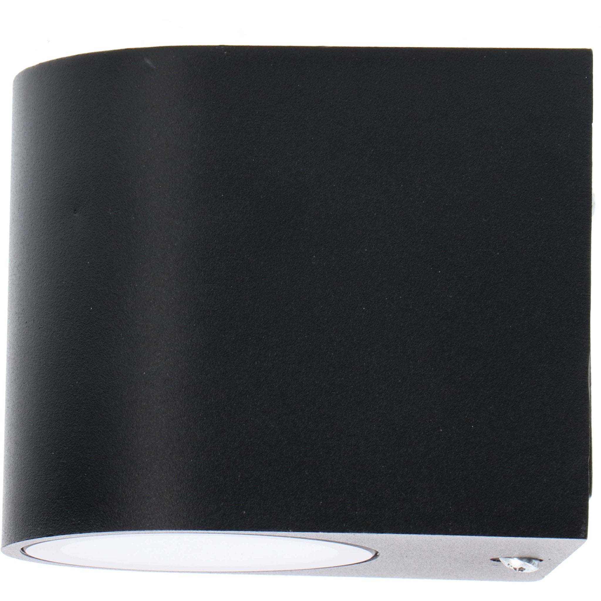 LED's Light LED Wandlamp buiten met GU10 fitting - Rond - Model San Marino - IP44 - Zwart Wandlampen LED.nl