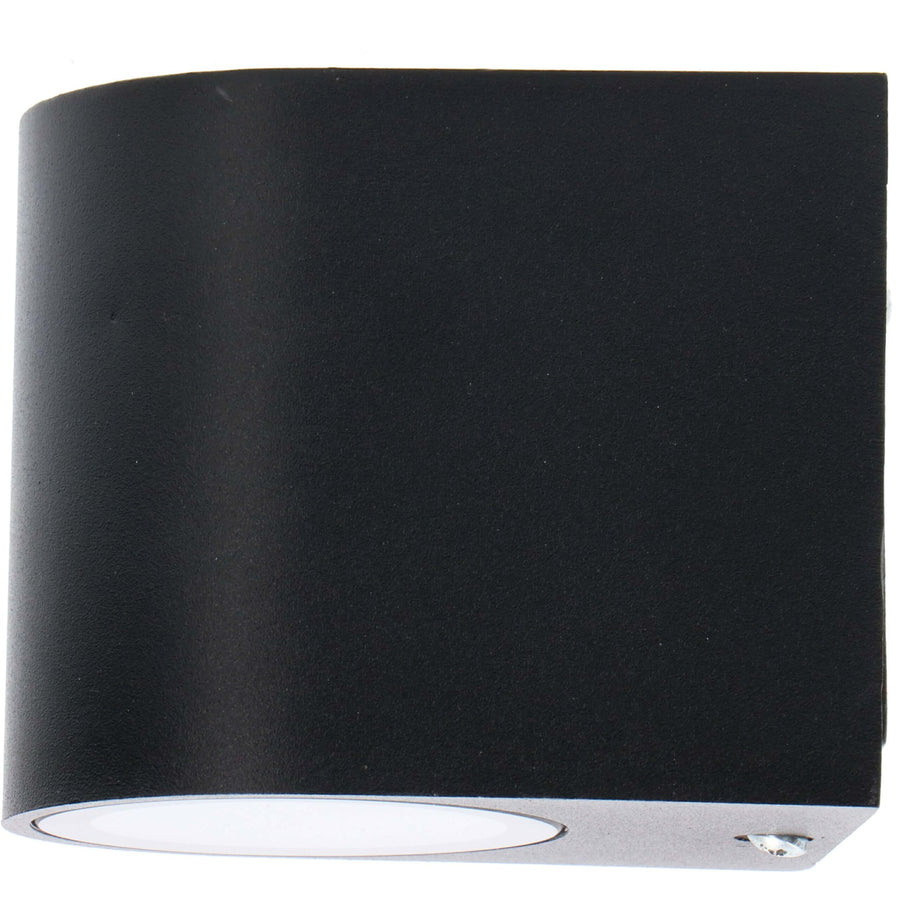 LED's Light LED Wandlamp buiten met GU10 fitting - Rond - Model San Marino - IP44 - Zwart Wandlampen LED.nl