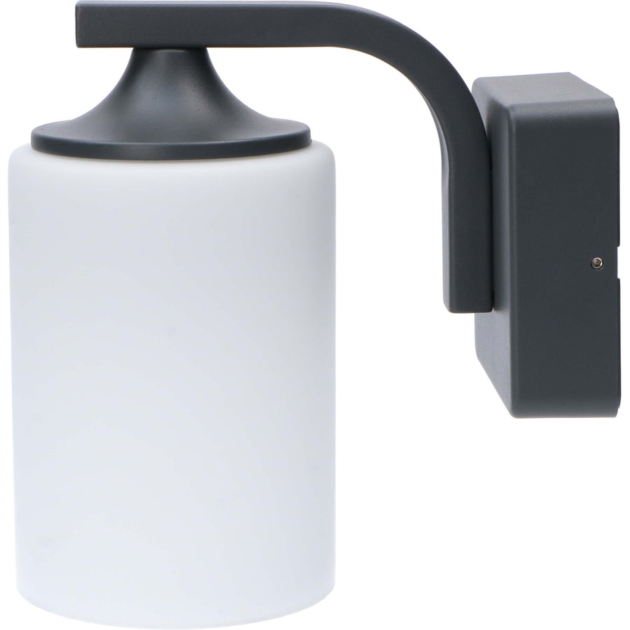LED's Light LED Wandlamp Milky met E27 fitting - IP44 - Model Noto - Antraciet Wandlampen LED.nl