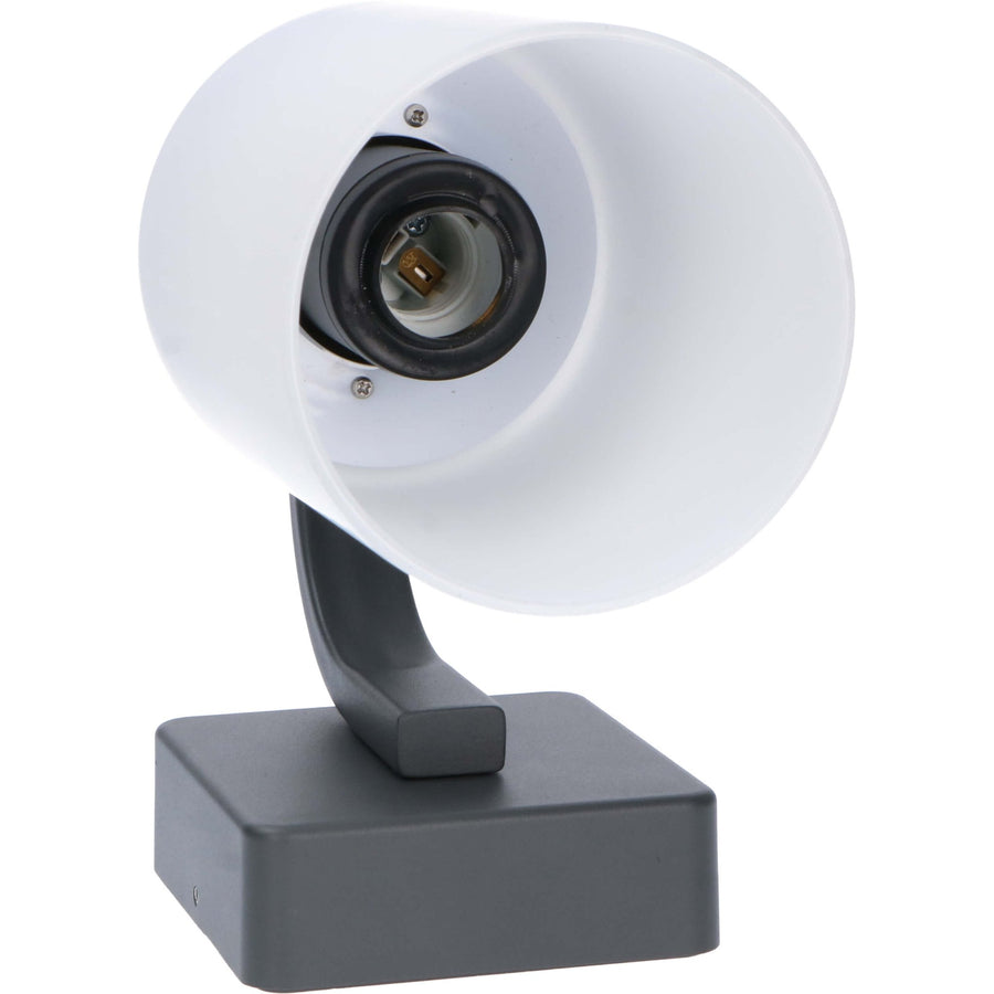 LED's Light LED Wandlamp Milky met E27 fitting - IP44 - Model Noto - Antraciet Wandlampen LED.nl