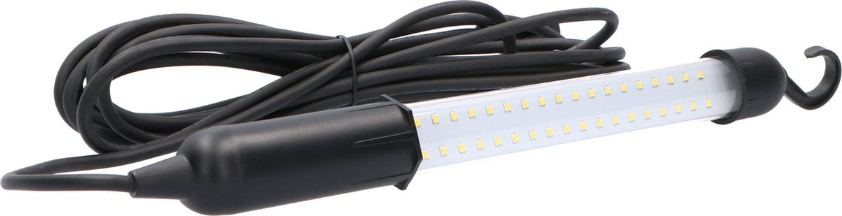 LED's Work Draagbare Werklamp 350 - 5 meter snoer - Inspectielamp met haak - Zwart Werklampen LED.nl