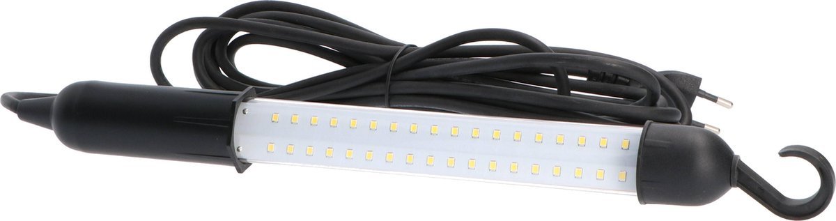 LED's Work Draagbare Werklamp 350 - 5 meter snoer - Inspectielamp met haak - Zwart Werklampen LED.nl