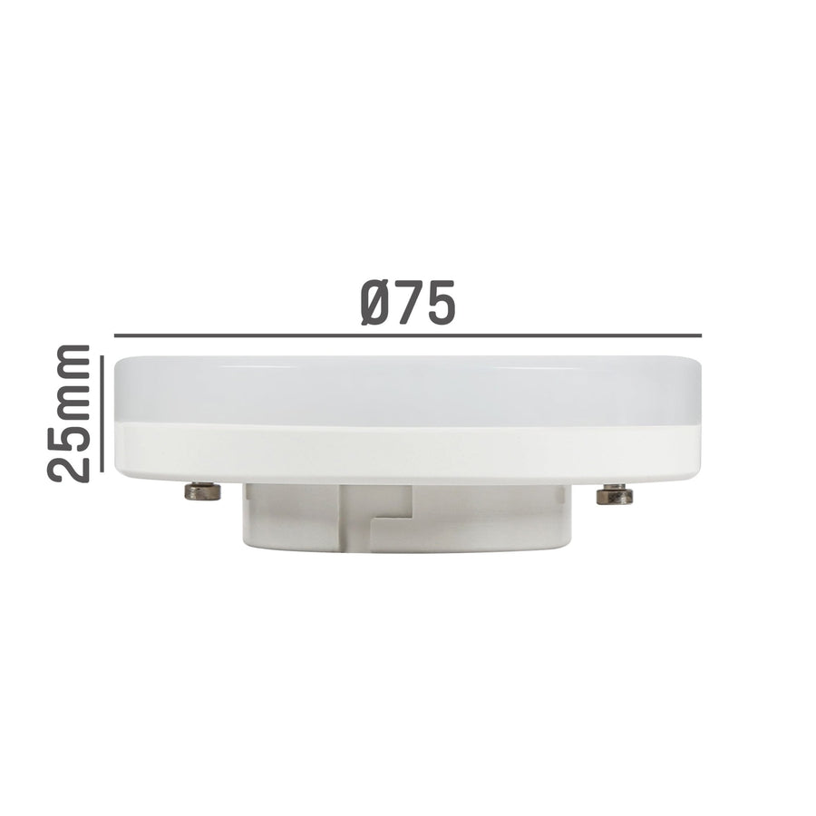 LED Lamp met GX53 fitting - Dimbaar koud wit licht - 6W/48W Dimbare lampen LED.nl