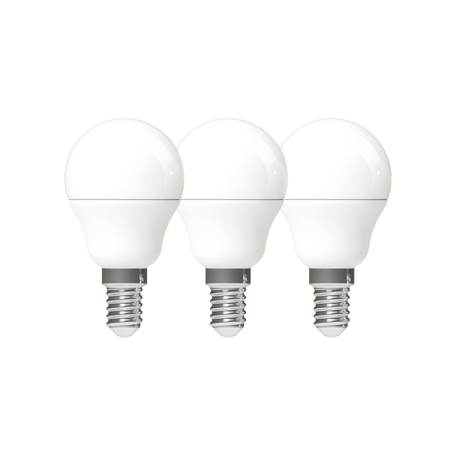 LED E14 Lamp rond - 470 lm - Warm wit licht - 3 lampen Lichtbronnen LED.nl