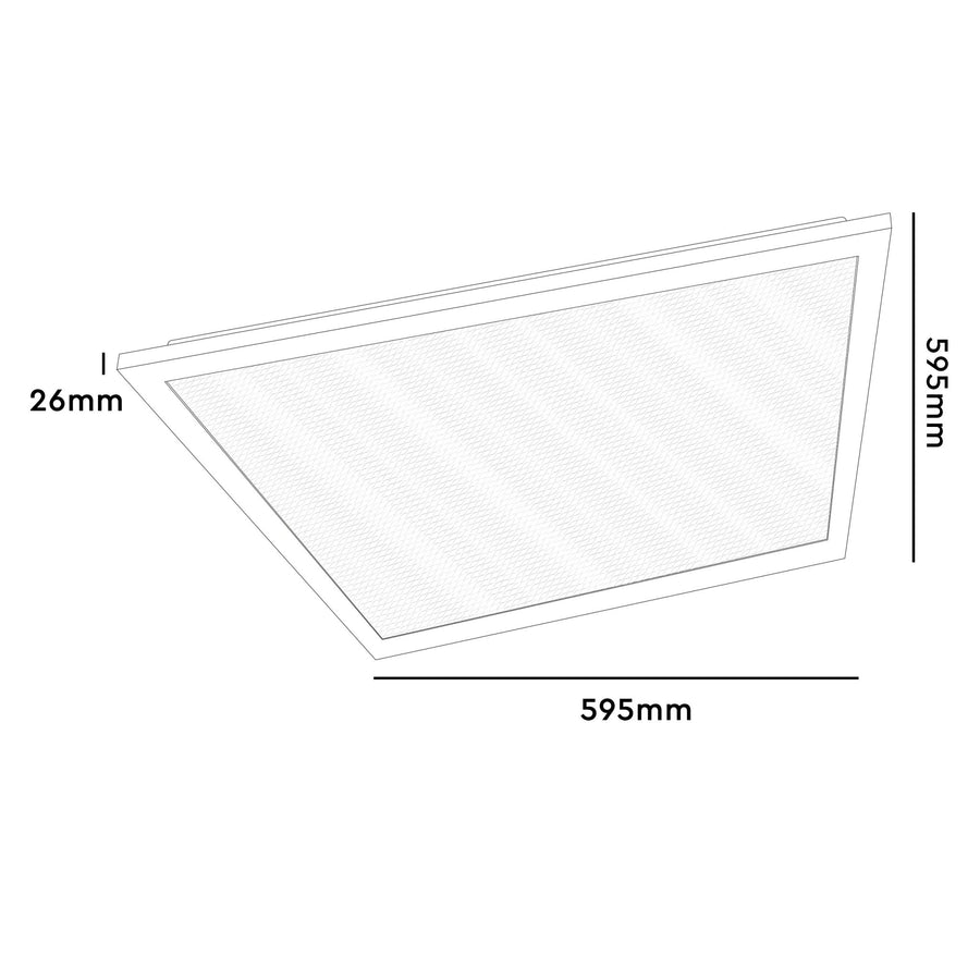 LED's Light LED Paneel 595x595mm - Vierkant - Neutraal wit (4000K) - 4000 Lumen - 40W Panelen LED.nl