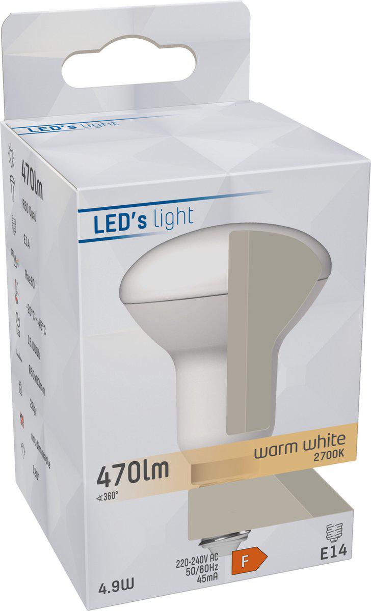 E14 LED lamp - R50 - Warm wit licht - 4W vervangt 40W Reflectorlampen LED.nl