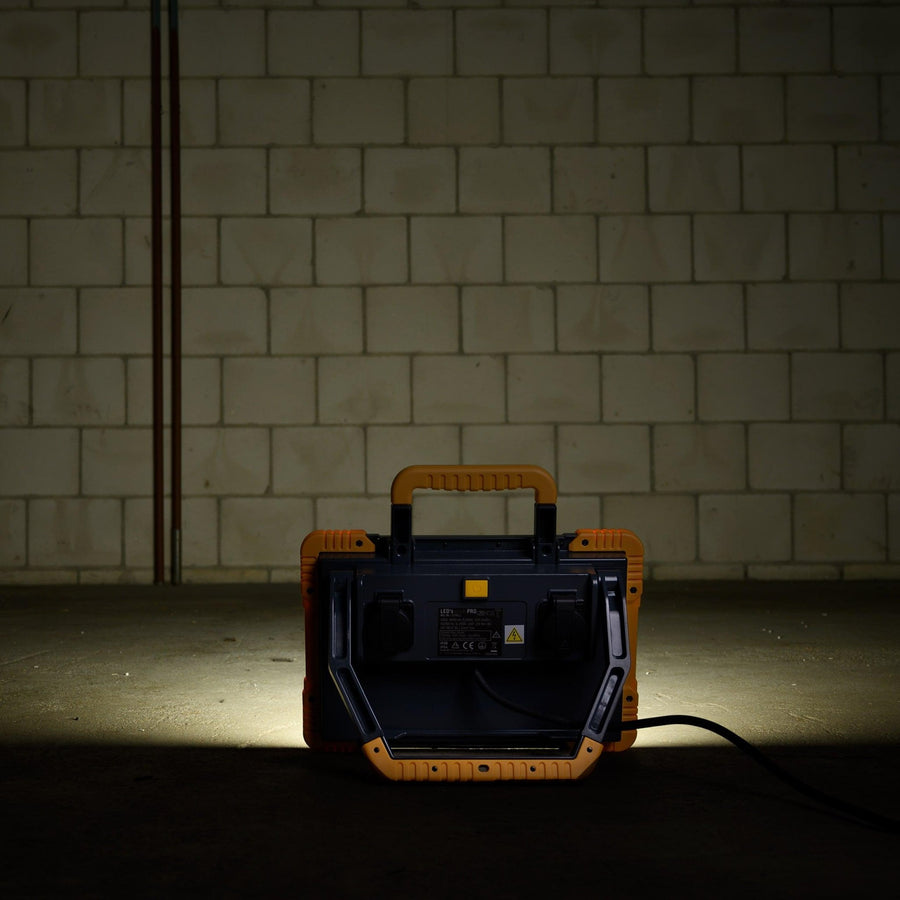 LED's Light Draadloze LED Zwaailamp op Batterijen - 9 standen - Magnetisch & Waterdicht - Blauw Bouwlampen LED.nl