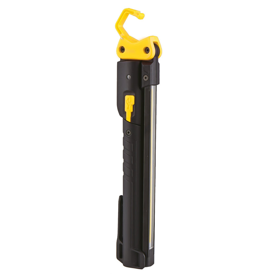 LED's Work Oplaadbare Looplamp 300 - Inspectielamp - Inklapbaar & Draadloos - Met magneet en haak Bouwlampen Led.nl