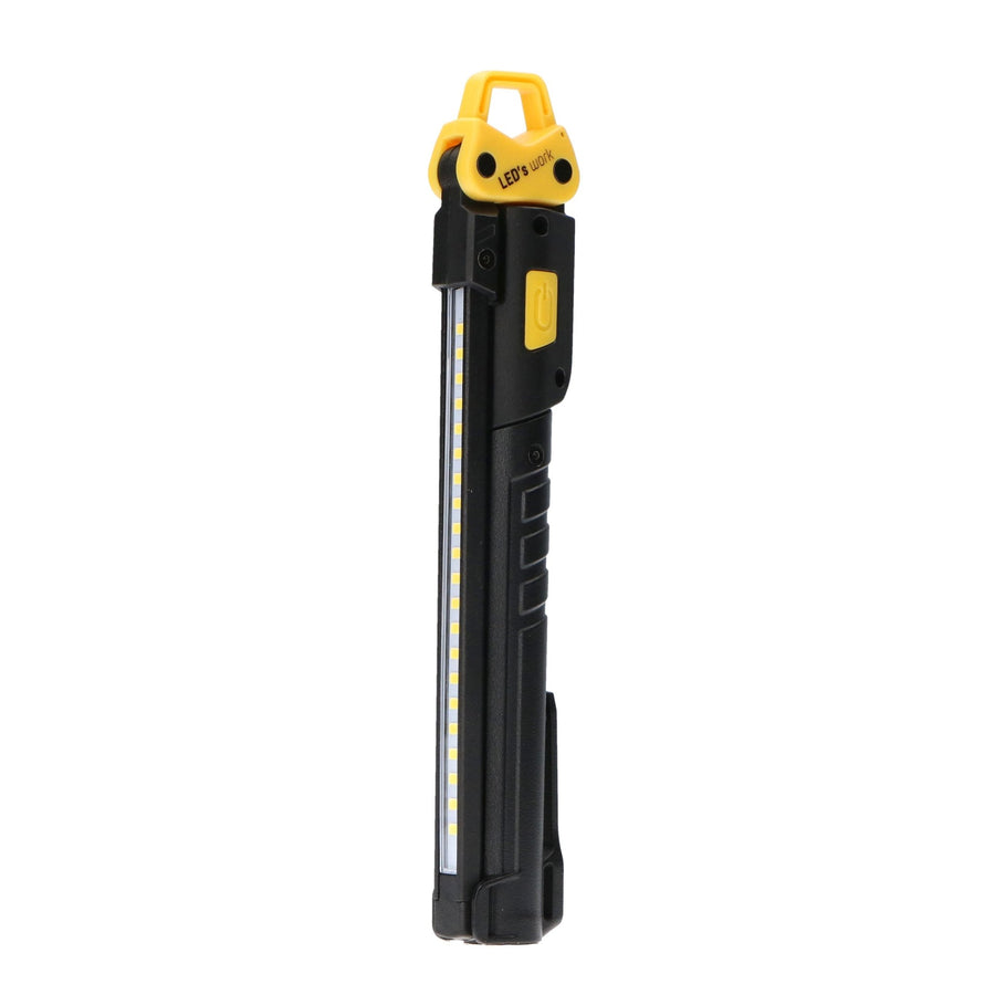 LED's Work Oplaadbare Looplamp 300 - Inspectielamp - Inklapbaar & Draadloos - Met magneet en haak Bouwlampen Led.nl