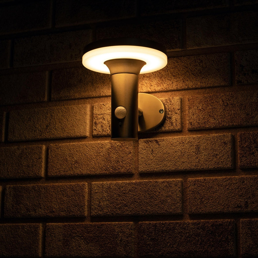 RVS Solar LED Buitenlamp met bewegingssensor - Draadloos - 3 standen - Zilver Buitenlampen LED.nl